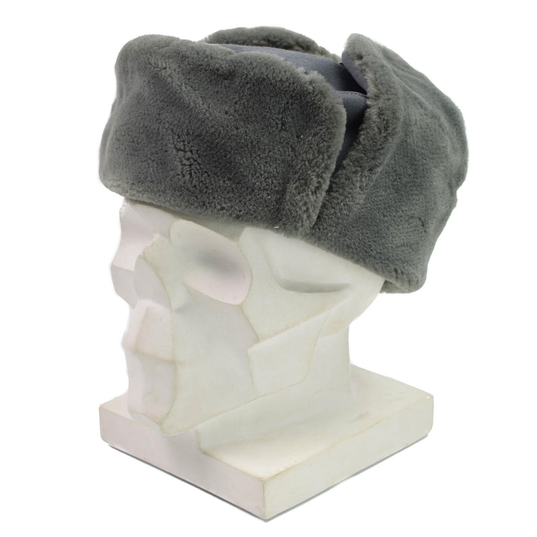 Originele Oost -Duitsland leger officier winterhoed koud weer ushanka faux fur nieuw