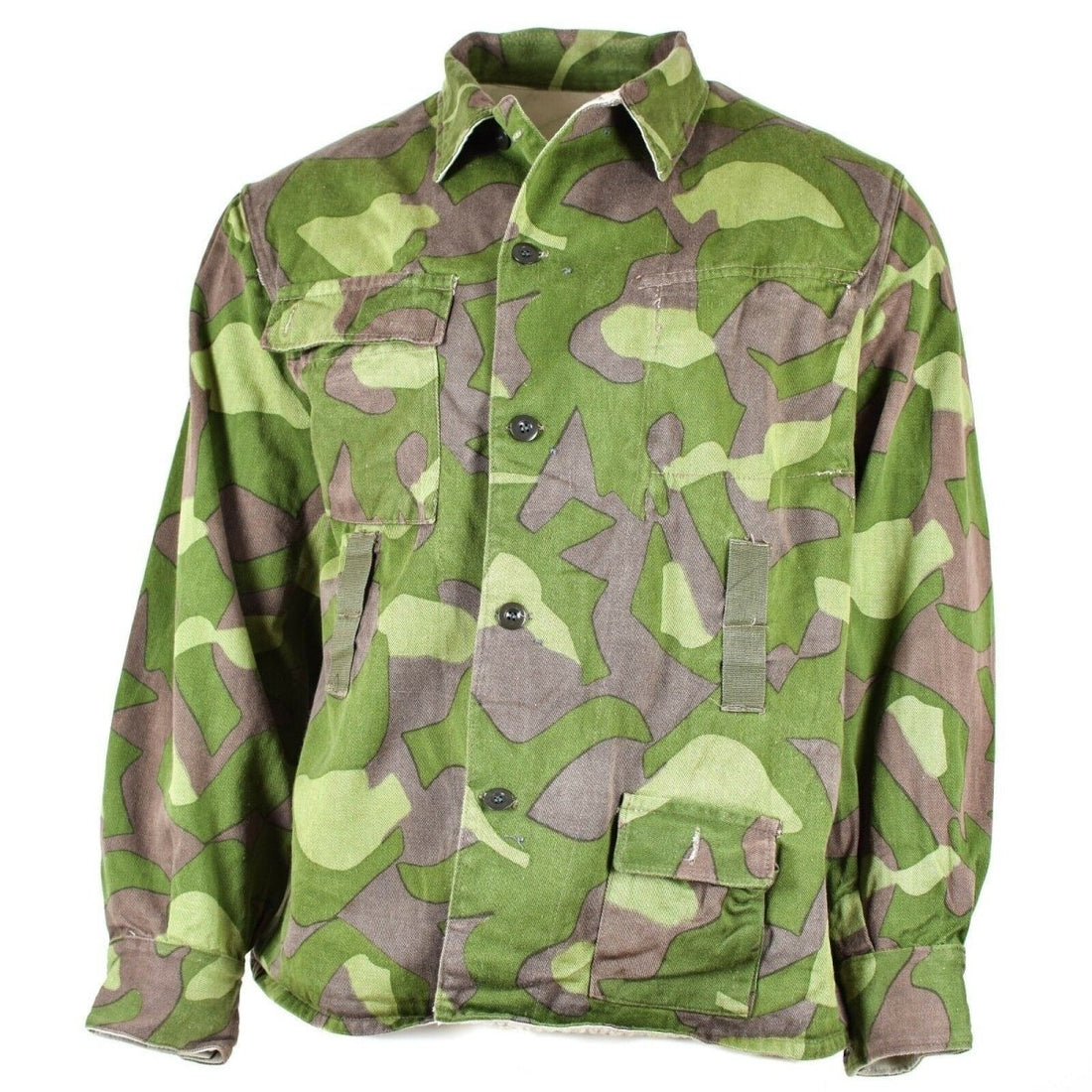 Uniforme de camouflage original de l'armée finlandaise M-62 Veste de costume réversible Grandes tailles