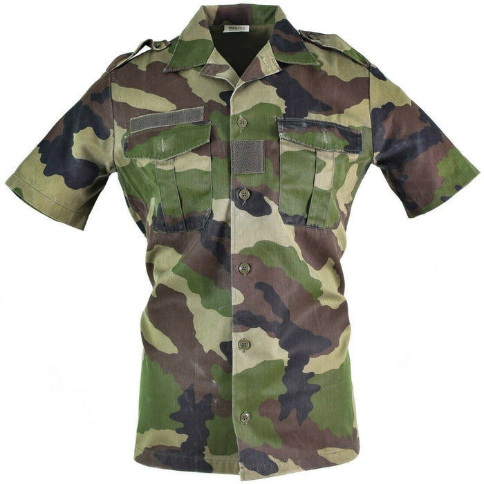 Chemise F2 originale armée française camo boisé CCE manches courtes Chemises - GoMilitar