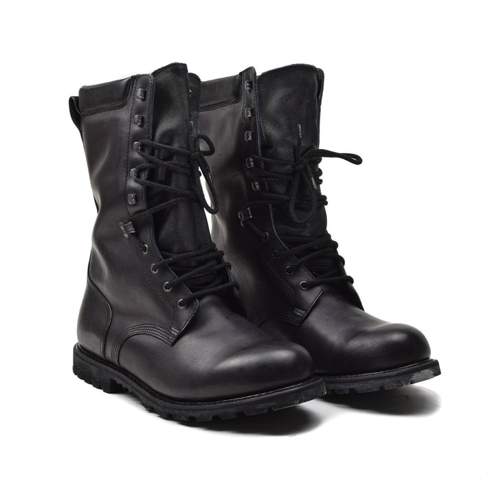 Originele Franse militaire laarzen, waterdicht, echt leer, halfhoge legerschoenen - GoMilitar