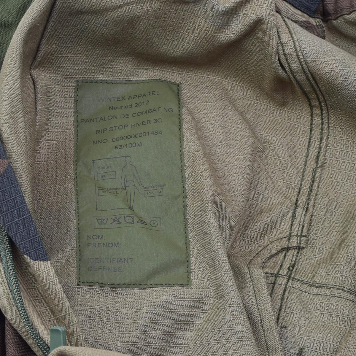 Originele Franse militaire gevechtsbroek Felin F4 Duurzame Ripstop CCE Camo