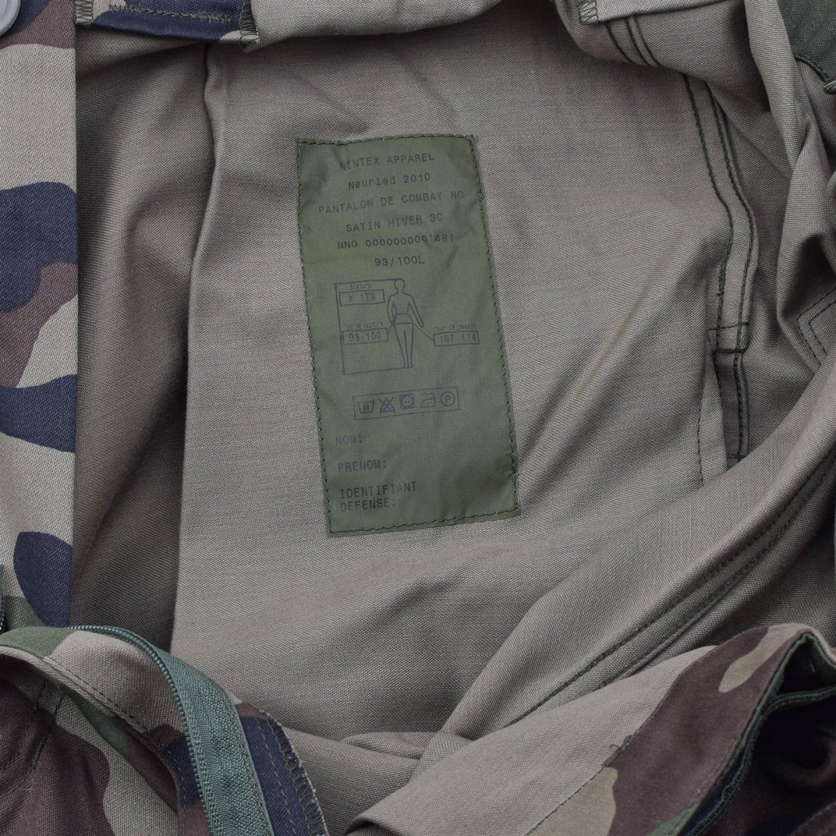 Originele Franse militaire gevechtsbroek Felin F4 duurzame bretels CCE Camo
