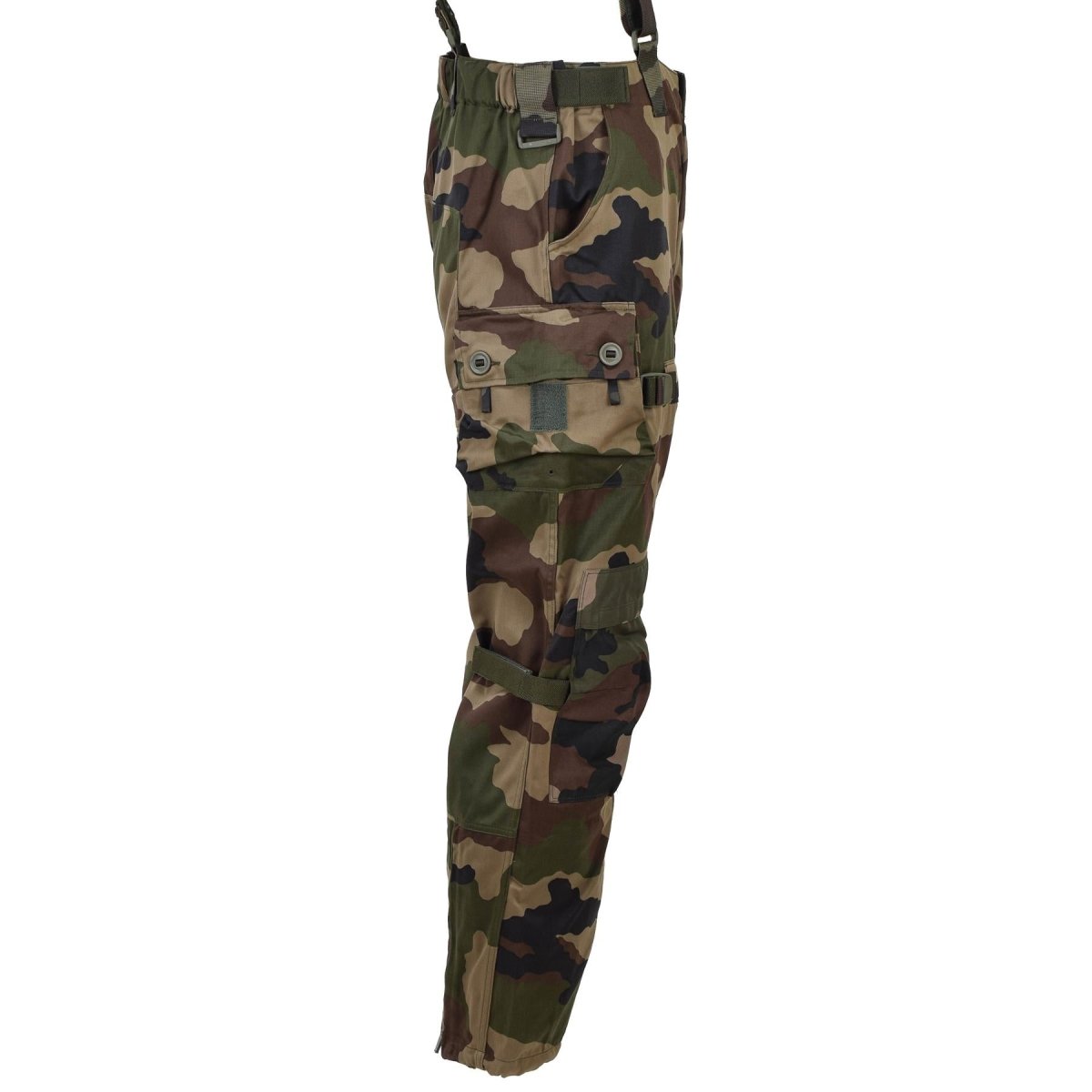Originele Franse militaire gevechtsbroek Felin F4 duurzame bretels CCE Camo
