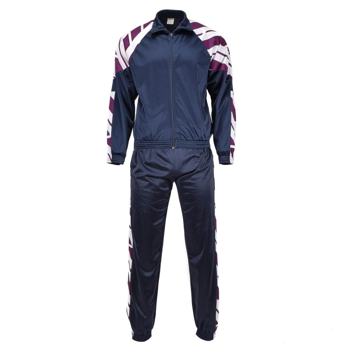Originele Franse militaire school trainingsbroek sportbroek gestreept lopen wandelen