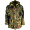 Originele Duitse legerveldjack Goretex Flecktarn Waterdichte regenwiel Parka