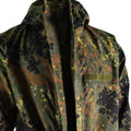 Originele Duitse legerveldjack Goretex Flecktarn Waterdichte regenwiel Parka