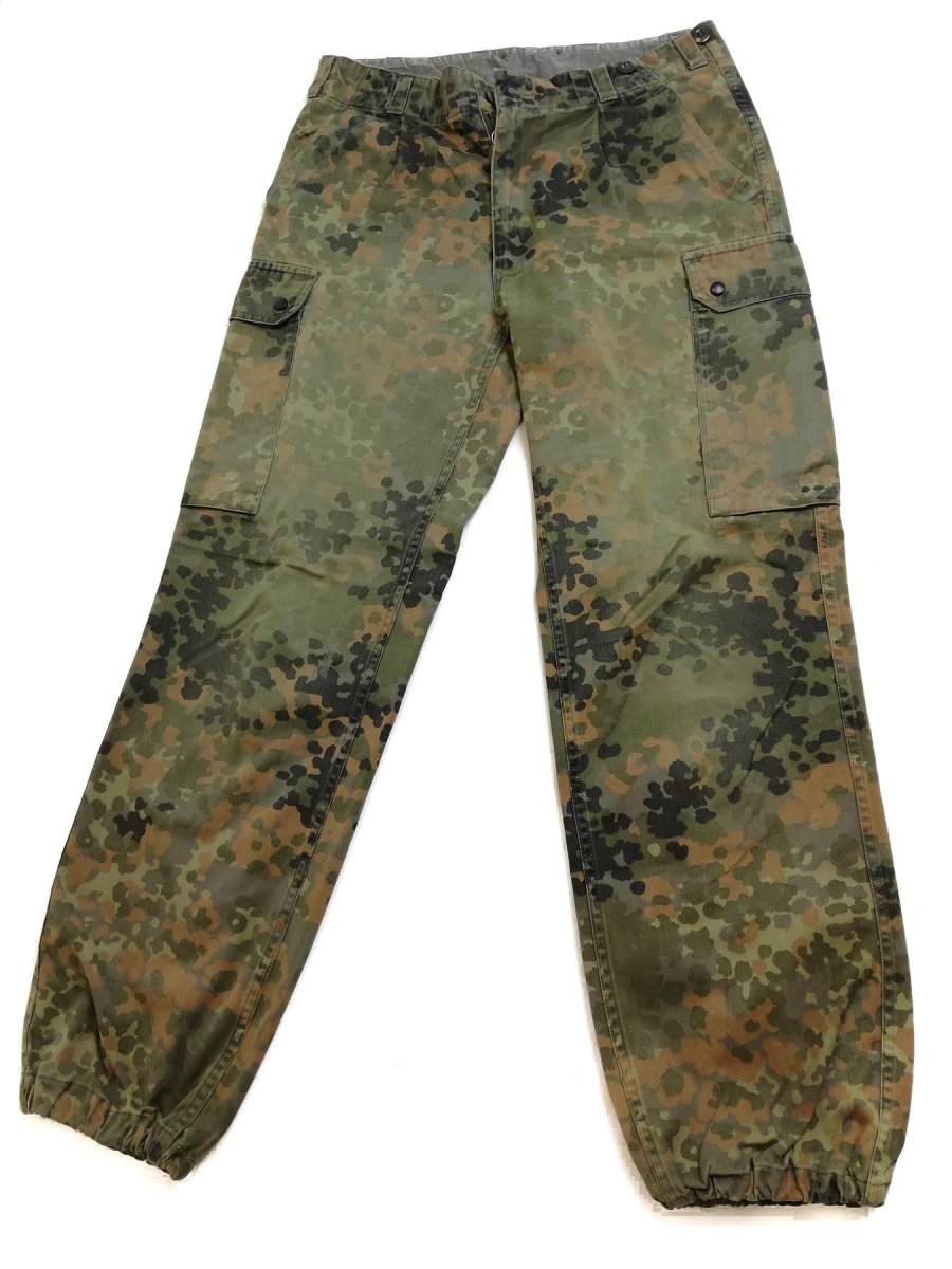 Origineel Duitse legernummer Flecktarn Camo -broek Field Combat Militaire broek