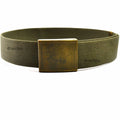 Ceinture de bretelles militaire de l'armée allemande d'origine en toile allemande robuste olive