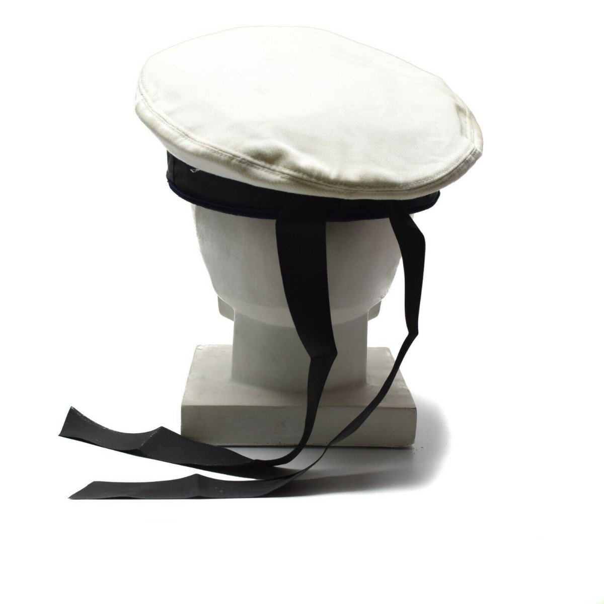 Casquette originale des Marines de l'armée allemande, chapeau de la Bundesmarine, blanc