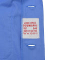 Origineel pyjamashirt van het Duitse leger met lange mouwen en knopen aan de voorkant blauw