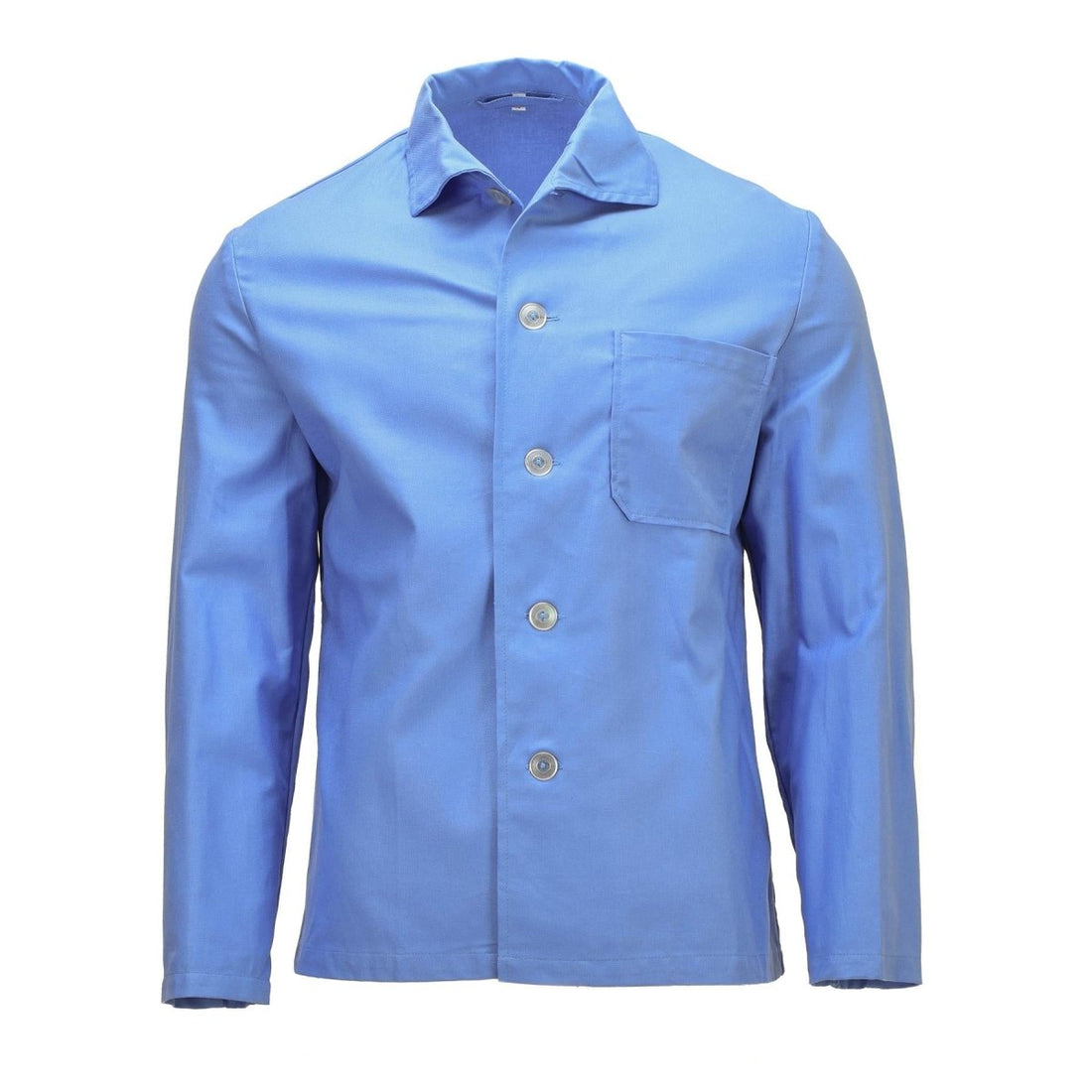 Origineel pyjamashirt van het Duitse leger met lange mouwen en knopen aan de voorkant blauw