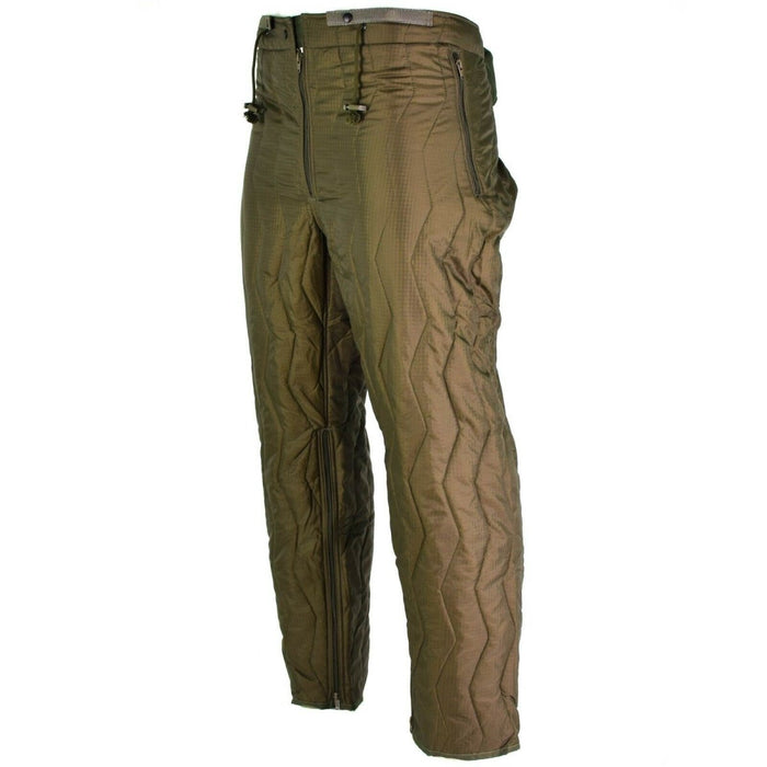Originele Duitse leger gewatteerde broek voeringbroek binnenwarmer thermische winter OD - GoMilitar
