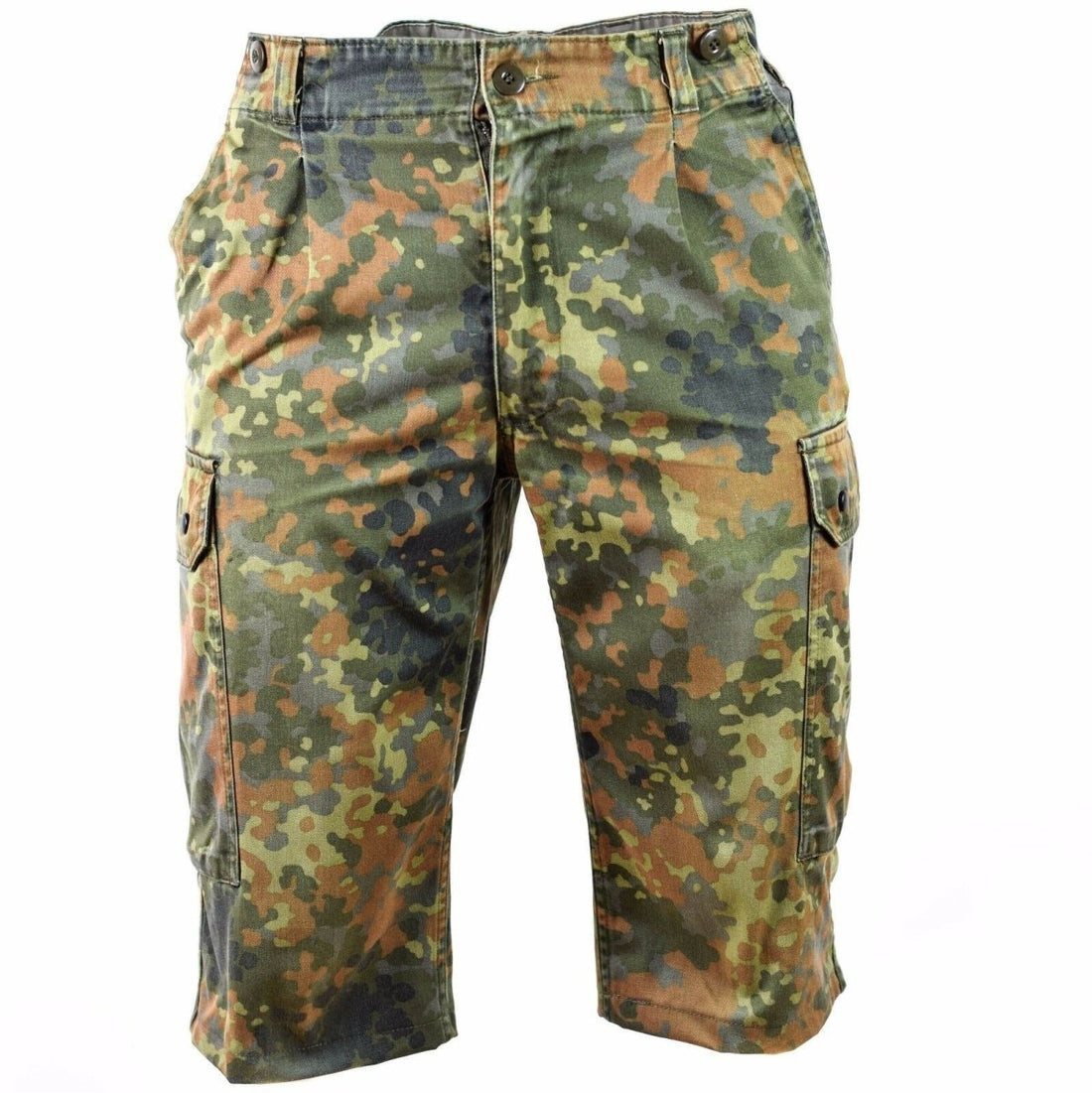 Short de combat original de l'armée allemande, camouflage flecktarn bermuda