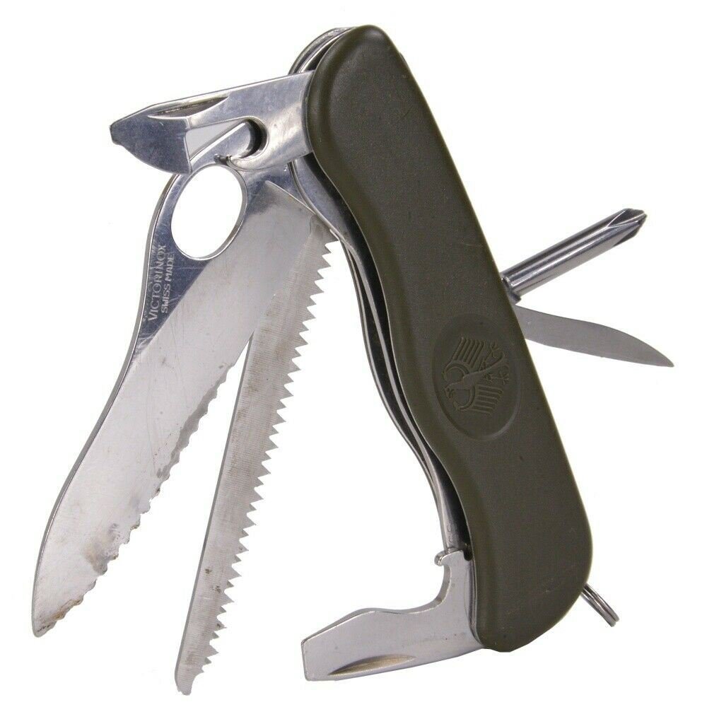 Couteau pliant multi-outil de poche d'origine de l'armée allemande Victorinox fabriqué en Suisse