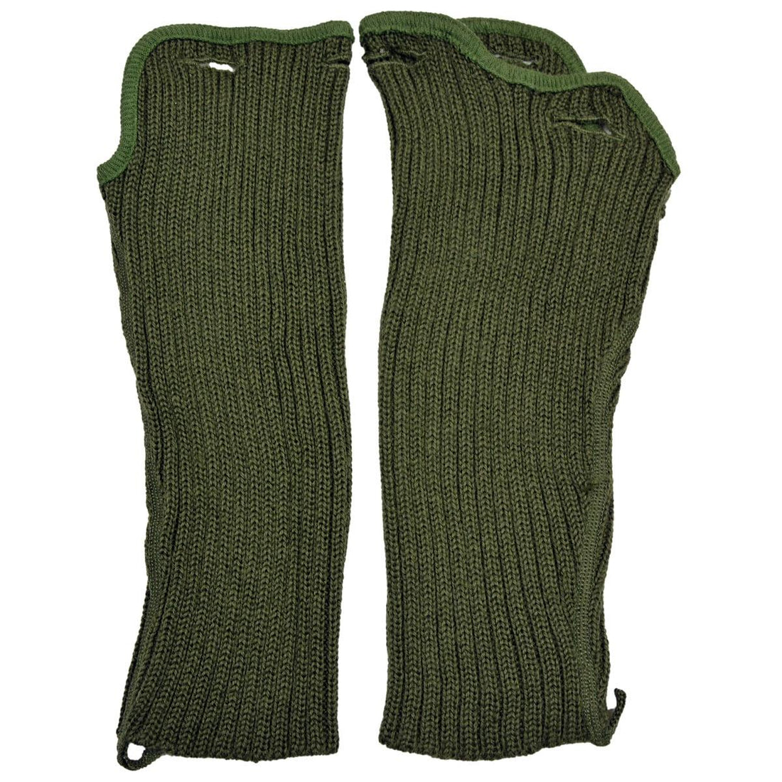 Chauffe-poignets thermiques en coton d'origine de l'armée allemande, olive