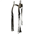Original German Army Y-strap suspenders harness with metal clips for tactical belt and gear support