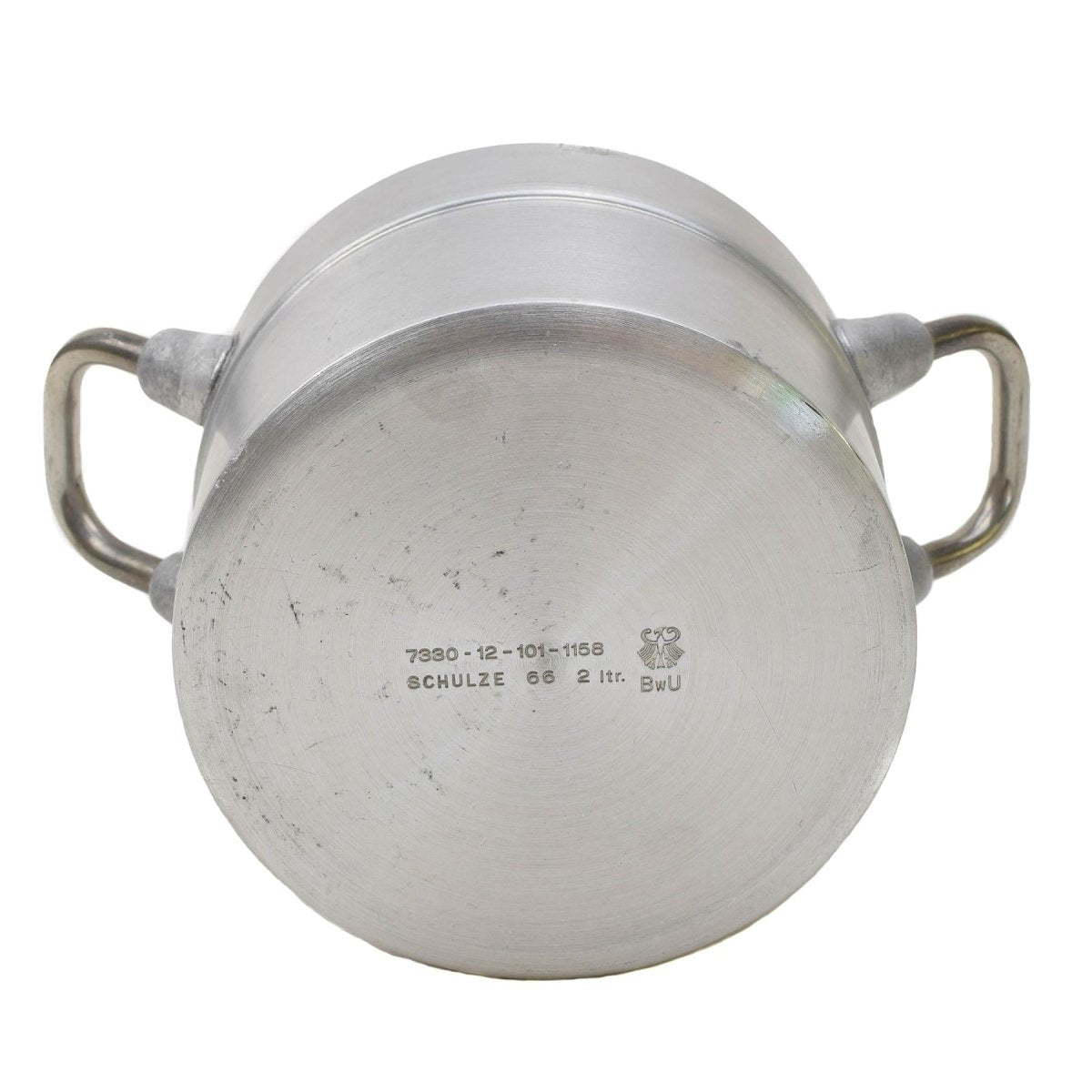 Originele Duitse militaire aluminium 2 -liters potlid wandelen BW Army Mess Kit nieuw