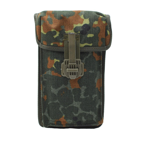 Original German Military BW magazine pouch MP2 small flecktarn camo cordura NEW - GoMilitar