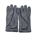 Gants militaires allemands en cuir d'origine avec dragonne grise, surplus de l'armée allemande