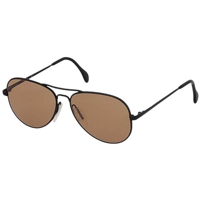 Originele Duitse militaire pilotenzonnebril Zeiss Aviator Style nikkelvrij bruin