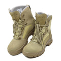 Bottes tactiques militaires allemandes originales imperméables à semelle ronde en caoutchouc kaki NEUVES