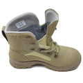 Bottes tactiques militaires allemandes originales imperméables à semelle ronde en caoutchouc kaki NEUVES