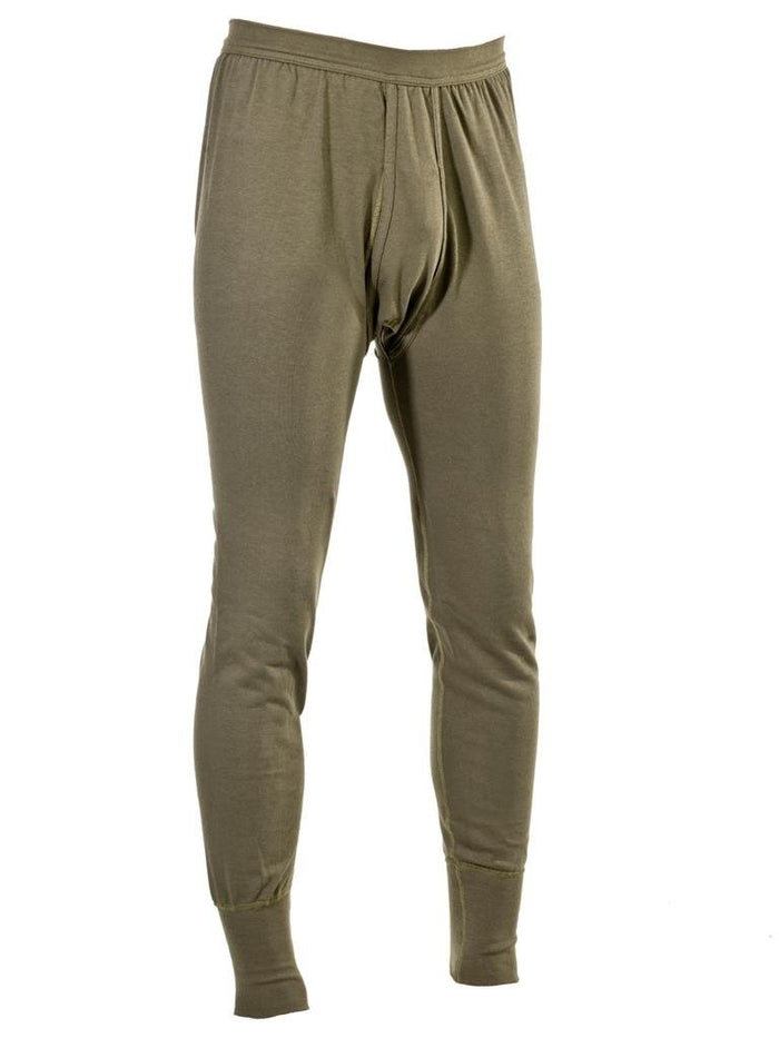 Originele Duitse militaire thermische onderbroek Long Johns Army Issued Olive voor militair overtollige basislaagwarmte bij koud weer