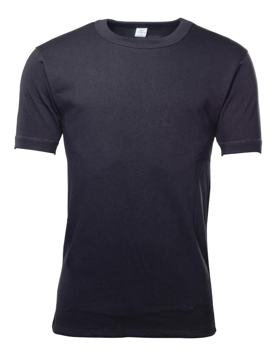 Origineel Duits Militair Ondershirt Korte Mouw Army Issued Surplus Zwart