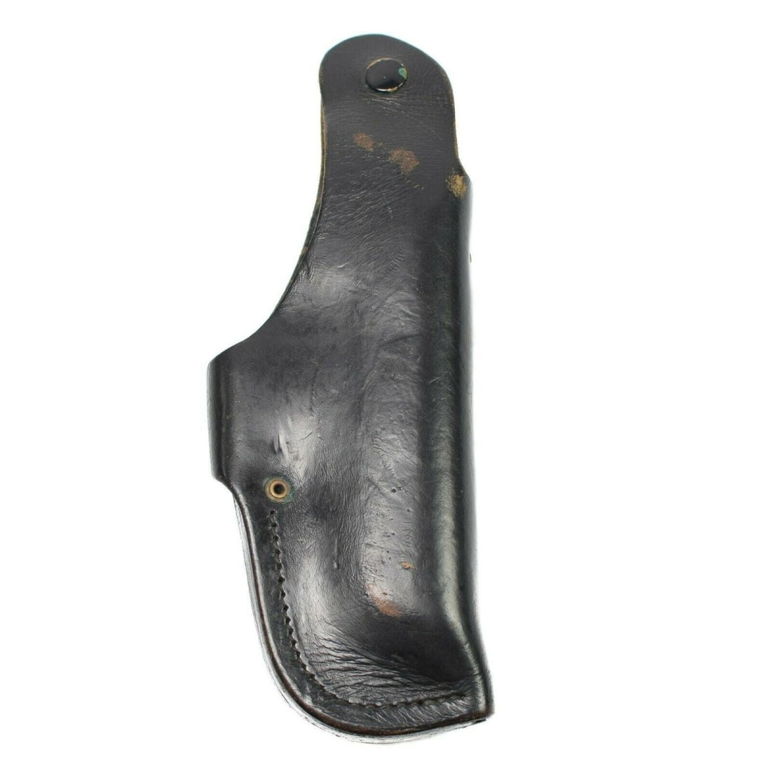 Étui de pistolet de police allemand d'origine en cuir noir