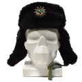 Originele Duitse politie Warm Winterhoed koud weer Faux Bur Ushanka Badge Nieuw