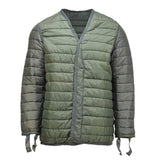 Veste de doublure originale de l'armée grecque M65 veste militaire chaude matelassée doublure verte