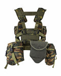 Origineel Grieks leger tactisch dragend vest 8-delig hagediscamouflage