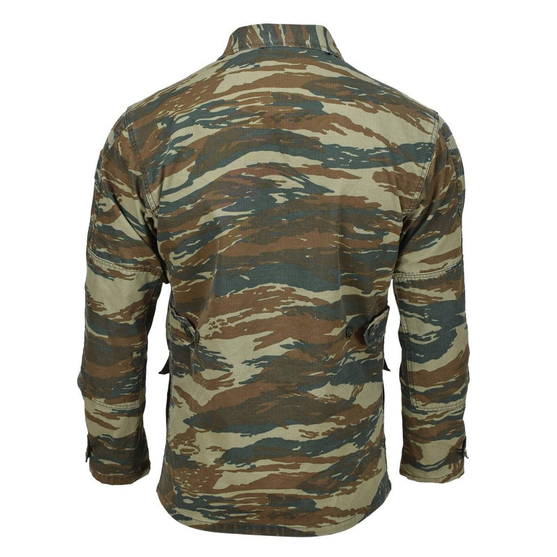 Veste militaire grecque originale BDU camouflage lézard Chemises de l'armée grecque