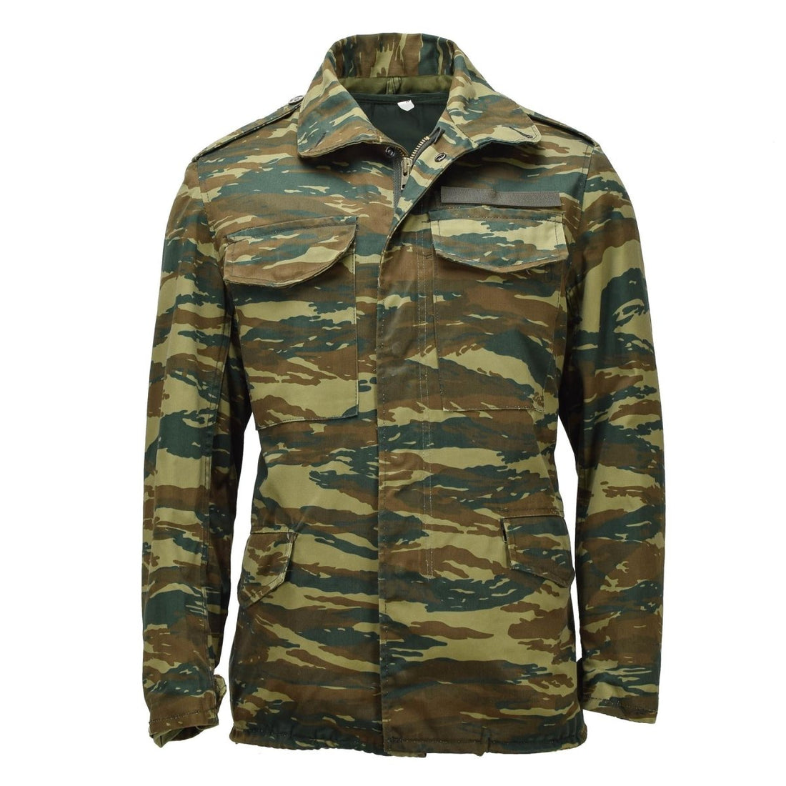 Veste de campagne militaire grecque originale M65, doublure amovible, problème militaire, camouflage lézard