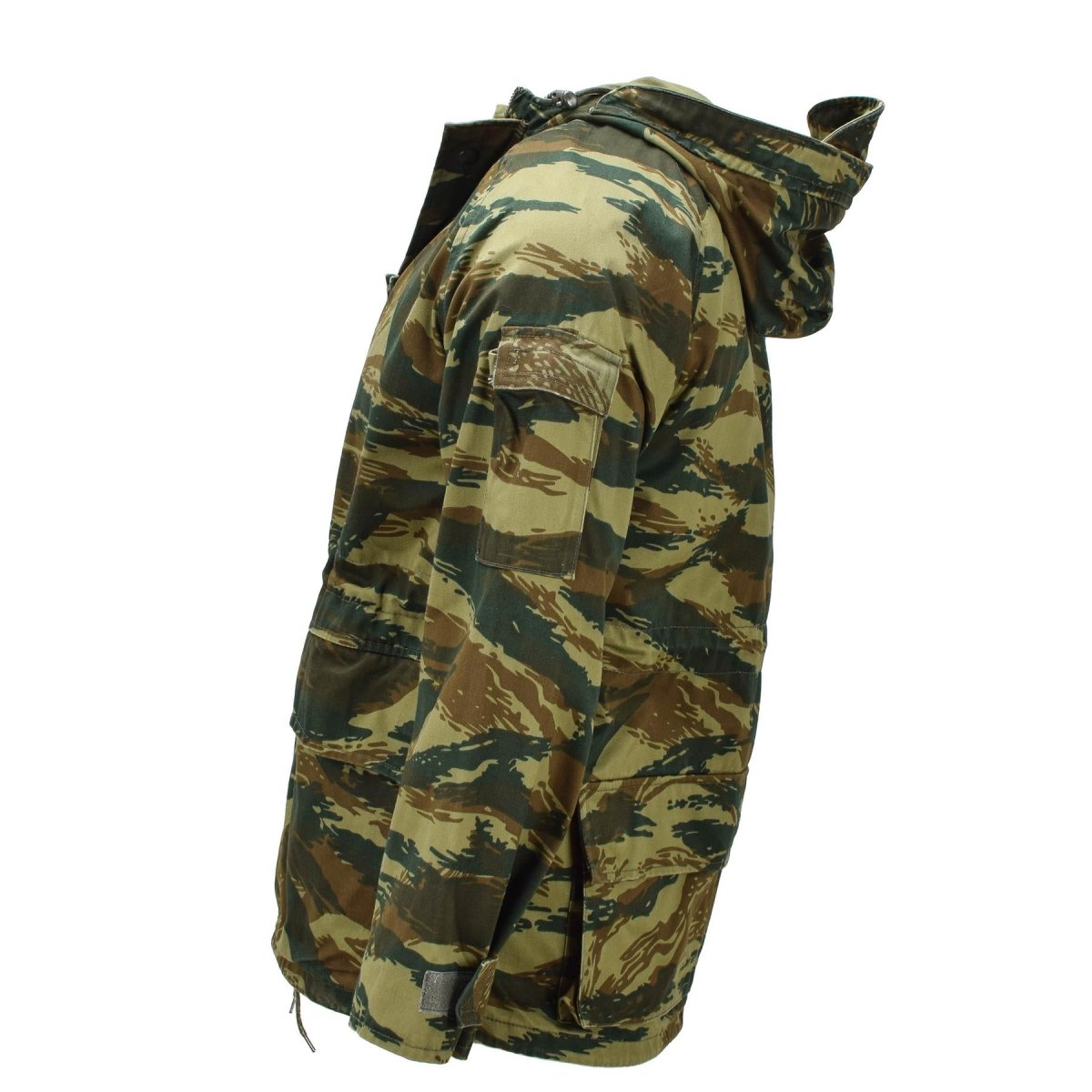 Parka militaire grecque originale M65, doublure à capuche, veste militaire, camouflage lézard