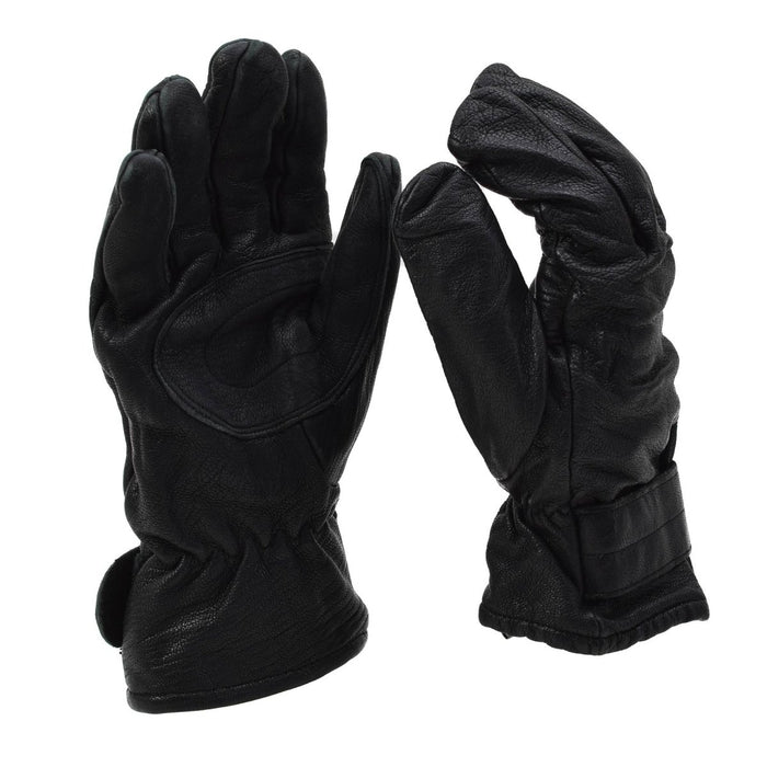 Originele Hongaarse Leger Leren Handschoenen Gevoerd Militair Winter Outdoor Zwart - GoMilitar