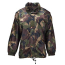 Veste imperméable militaire hongroise d'origine Roll Up Hood Button Flap M93 Camo en camouflage pour une utilisation en extérieur et en équipement tactique