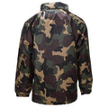 Originele Hongaarse militaire waterdichte jas oprolbare capuchon met knoopflap M93 Camo