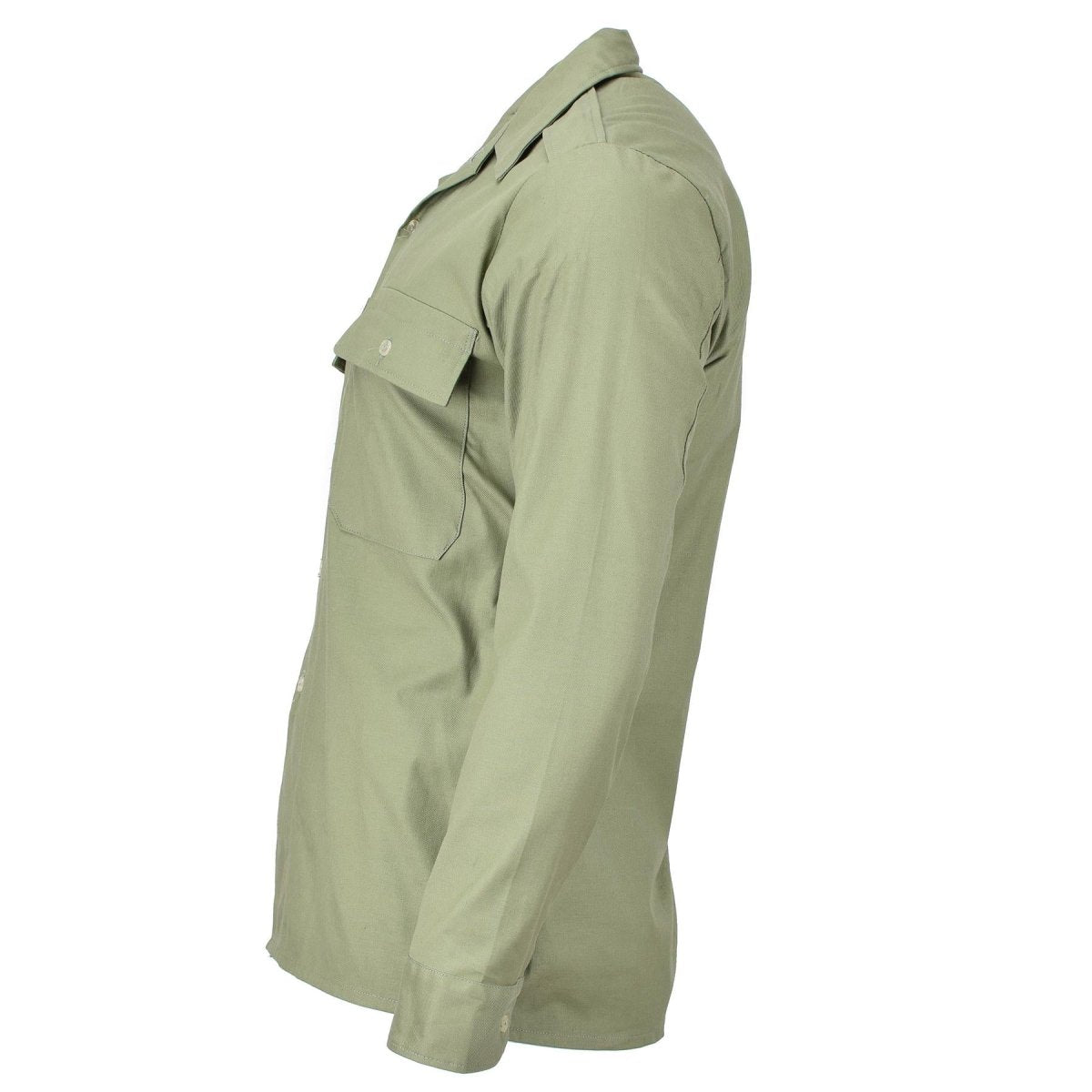 Chemise de combat militaire originale hongroise olive à manches longues avec poches sur le terrain NOUVEAU\