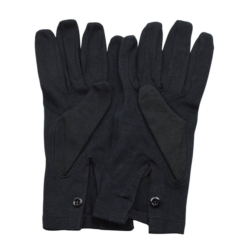 Original Italian Army Carabinieri Thermal Dress Gloves Military Issue Black - GoMilitar