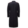 Originele Carabinieri-wollen jas van het Italiaanse leger, uniform met dubbele rij knopen, zwart