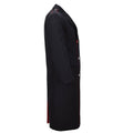 Originele Carabinieri-wollen jas van het Italiaanse leger, uniform met dubbele rij knopen, zwart