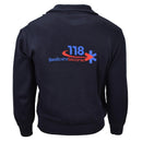Original Italian army emergency service pullover blue wool bodywarmer sweater - GoMilitar