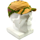 Original Italian army desert camo field cap size 58/59cm on white mannequin head, summer tropic hat style