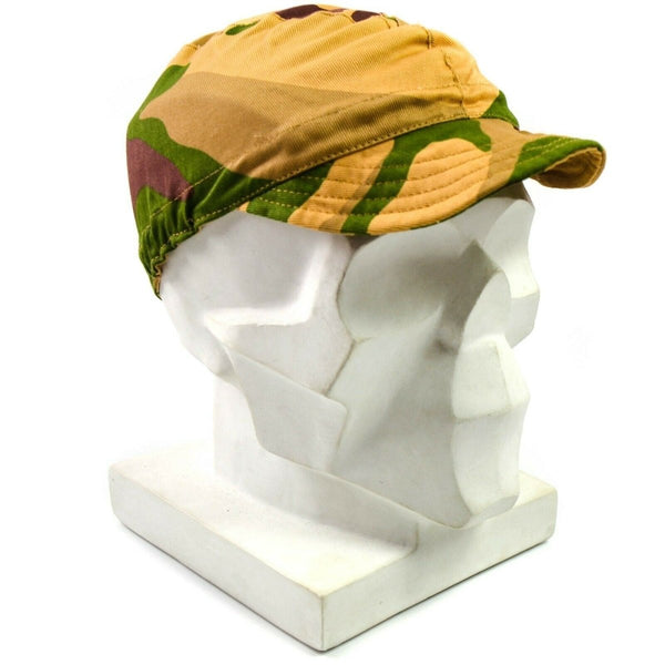 Original Italian army desert camo field cap size 58/59cm on white mannequin head, summer tropic hat style