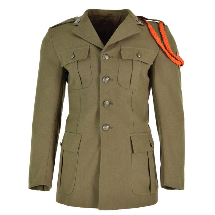 Origineel Italiaans legerjasje bruin parade-uniform jurk wol militaire uitgave - GoMilitar