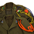 Originele Italiaanse legerjack bruine parade uniform jurk wol militair probleem