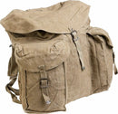 Vintage original Italian army rucksack XL size made of durable heavyweight canvas for outdoor and mountain use