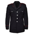 Originele Italiaanse militaire zwarte wol carabinieri formele jas rode strepen nieuw