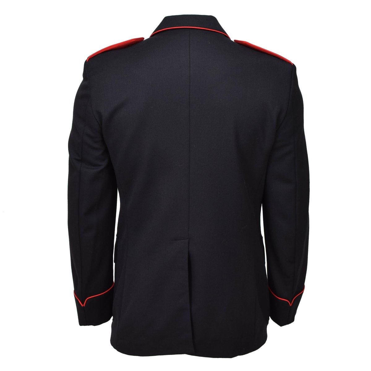Originele Italiaanse militaire zwarte wol carabinieri formele jas rode strepen nieuw